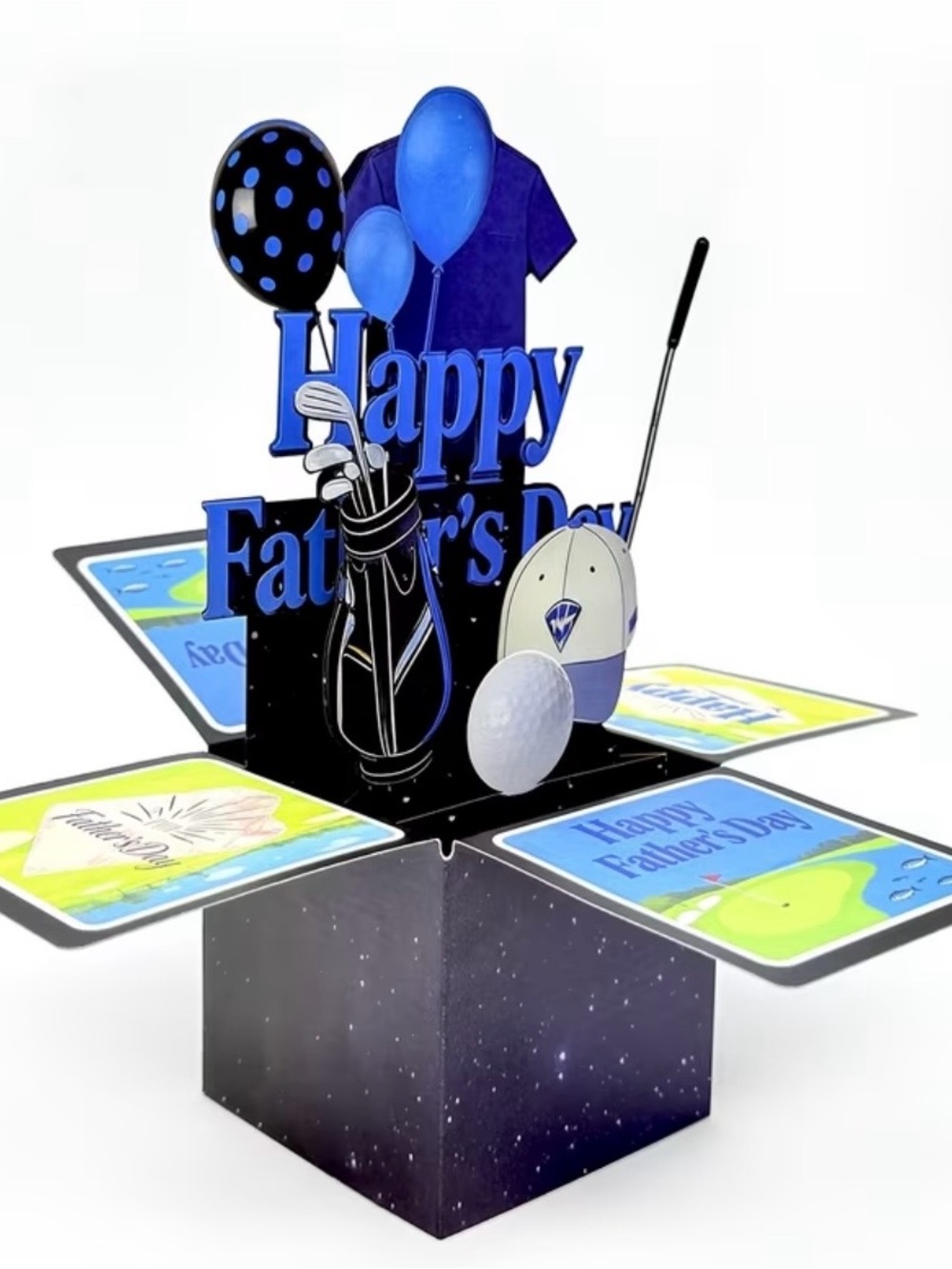 Father's Day Golf Pop-Up Card